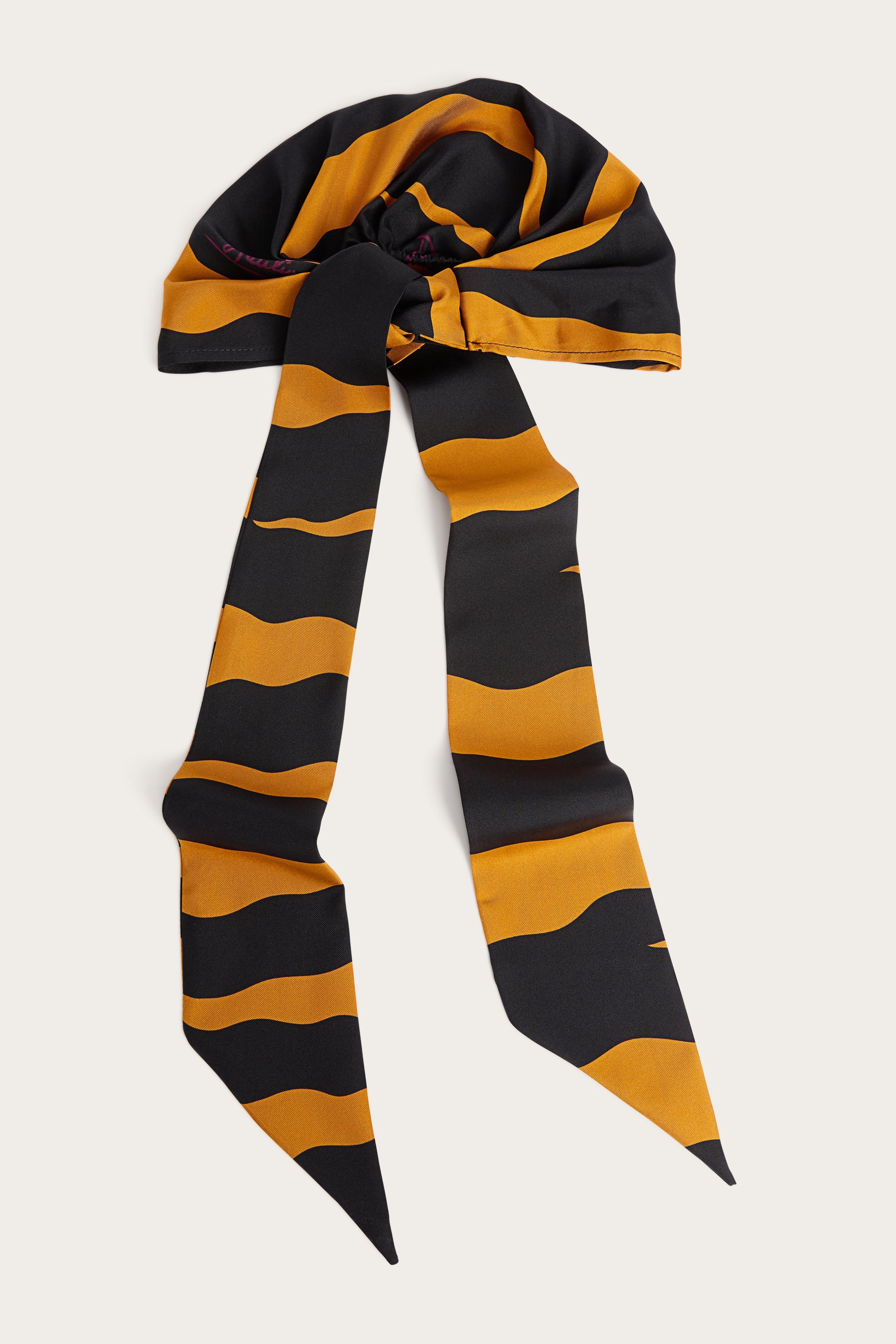Emilio Pucci Fiamme 6UGF316U871082 Chapeau bandana soie Black/Gold