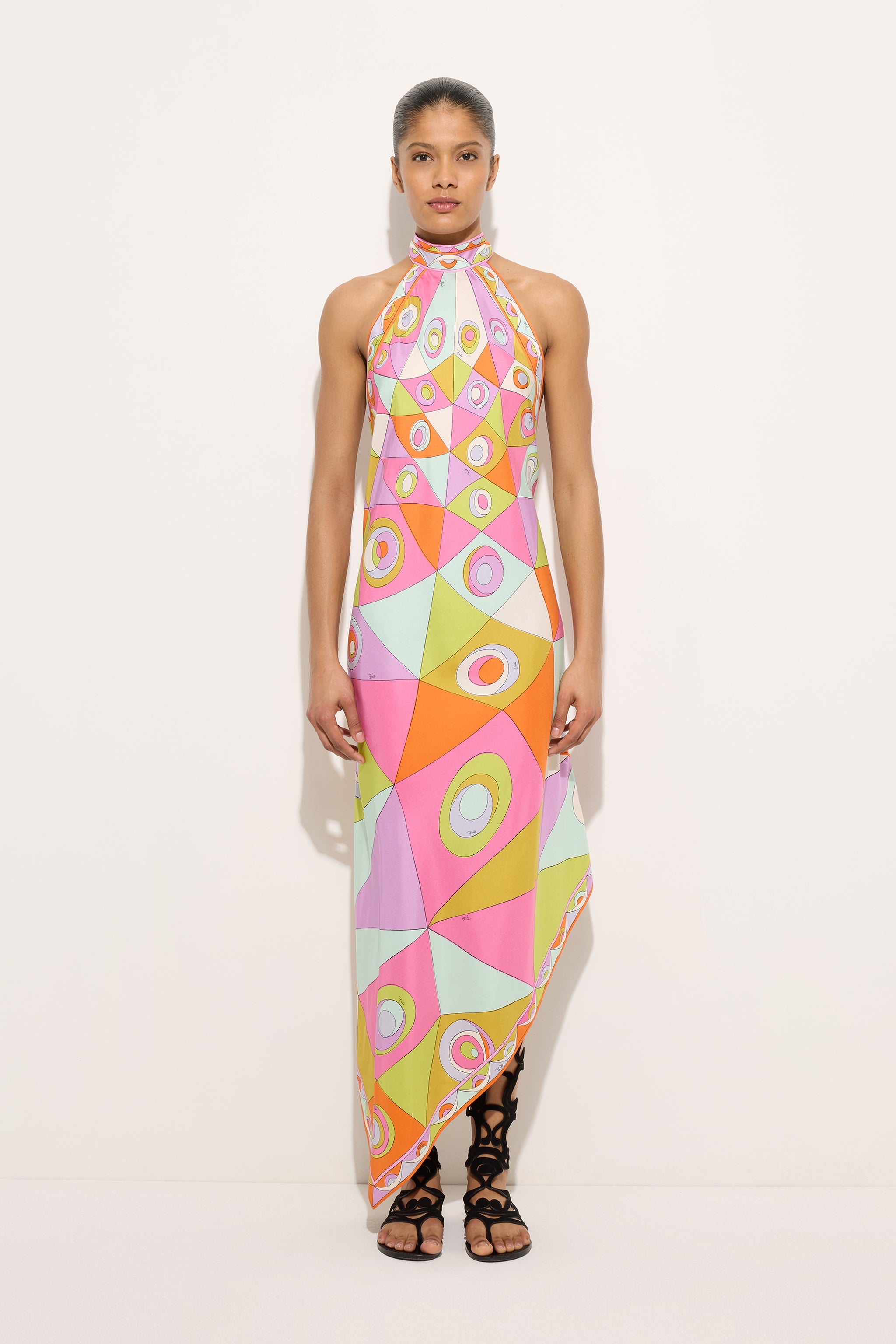 Emilio Pucci Dresses robe soie Occhi multicolore