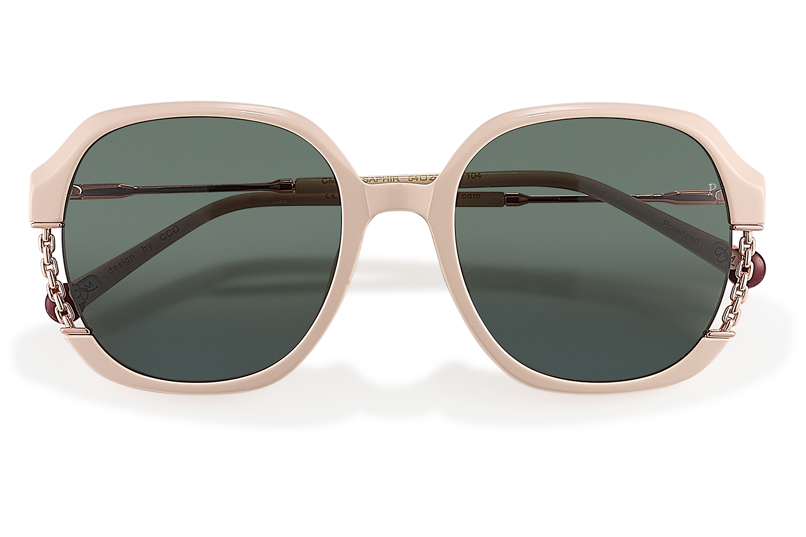 Clémence & Margaux Saphir lunettes de soleil brun bleu polarisé