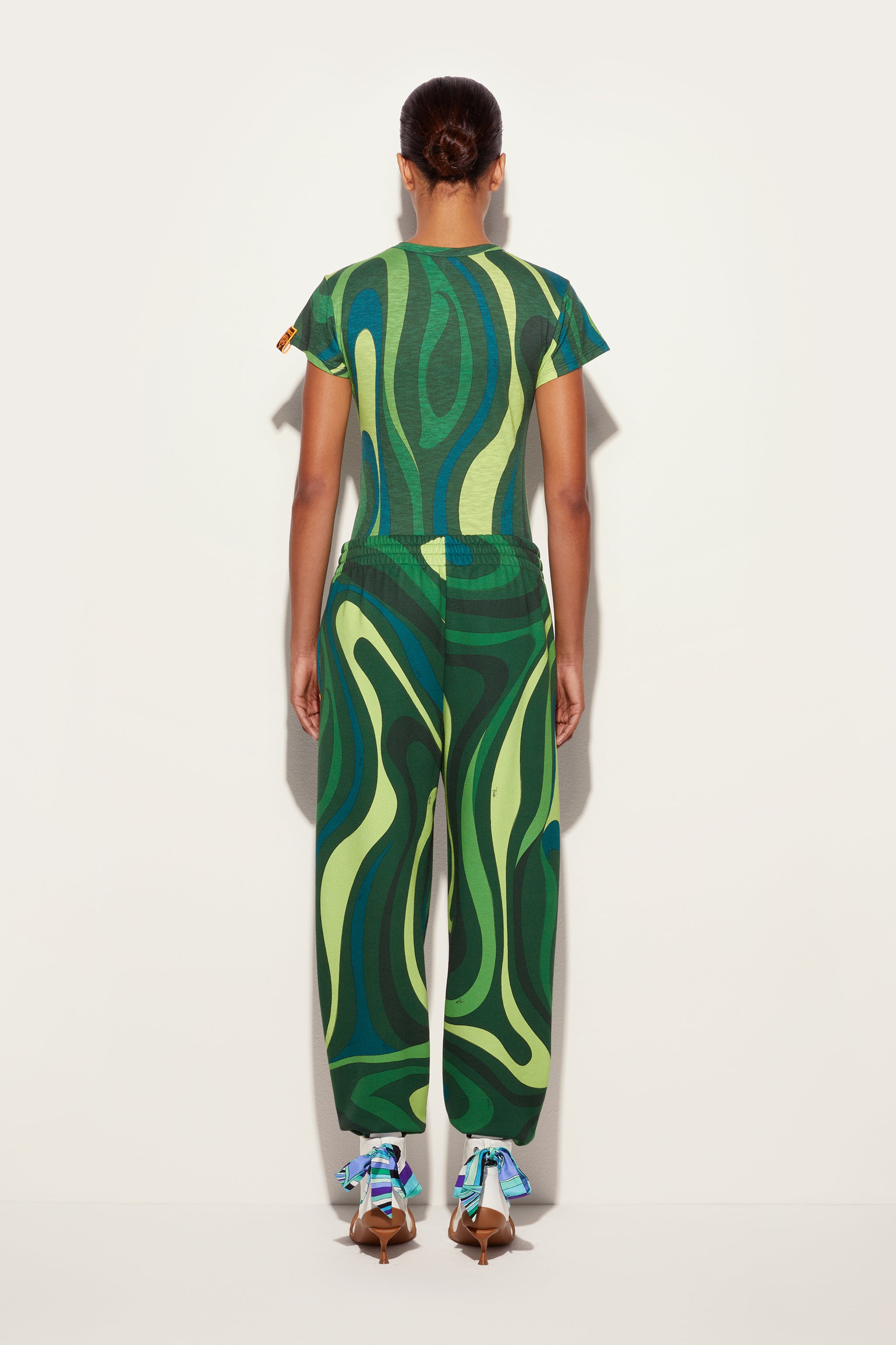 Emilio Pucci Marmo jogging molleton vert