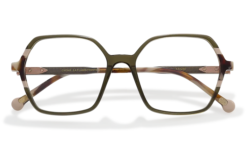 Clémence & Margaux La Flamboyante lunettes de vue Gris hexagonale