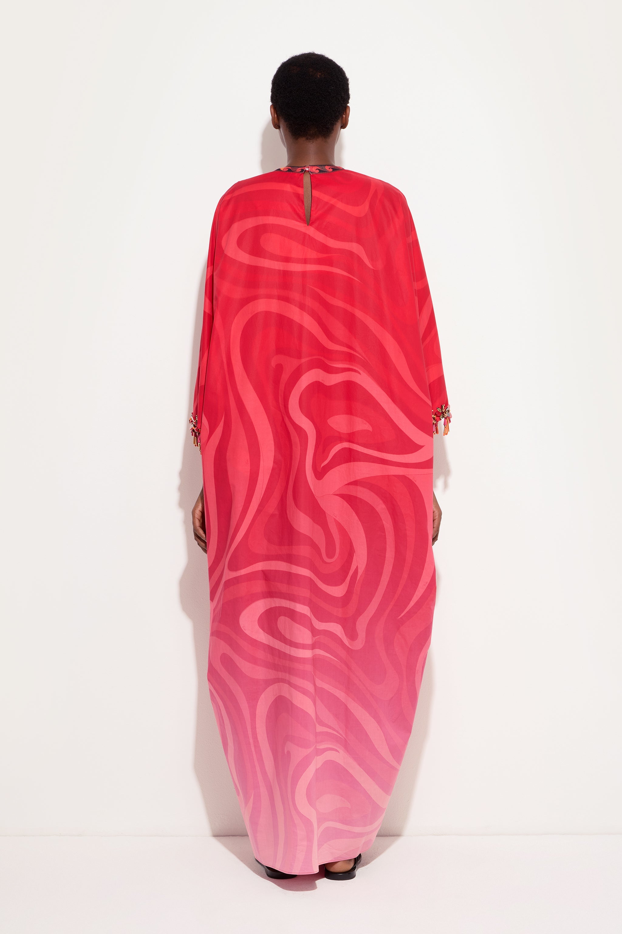 Emilio Pucci Marmo Degradé caftan long OS
