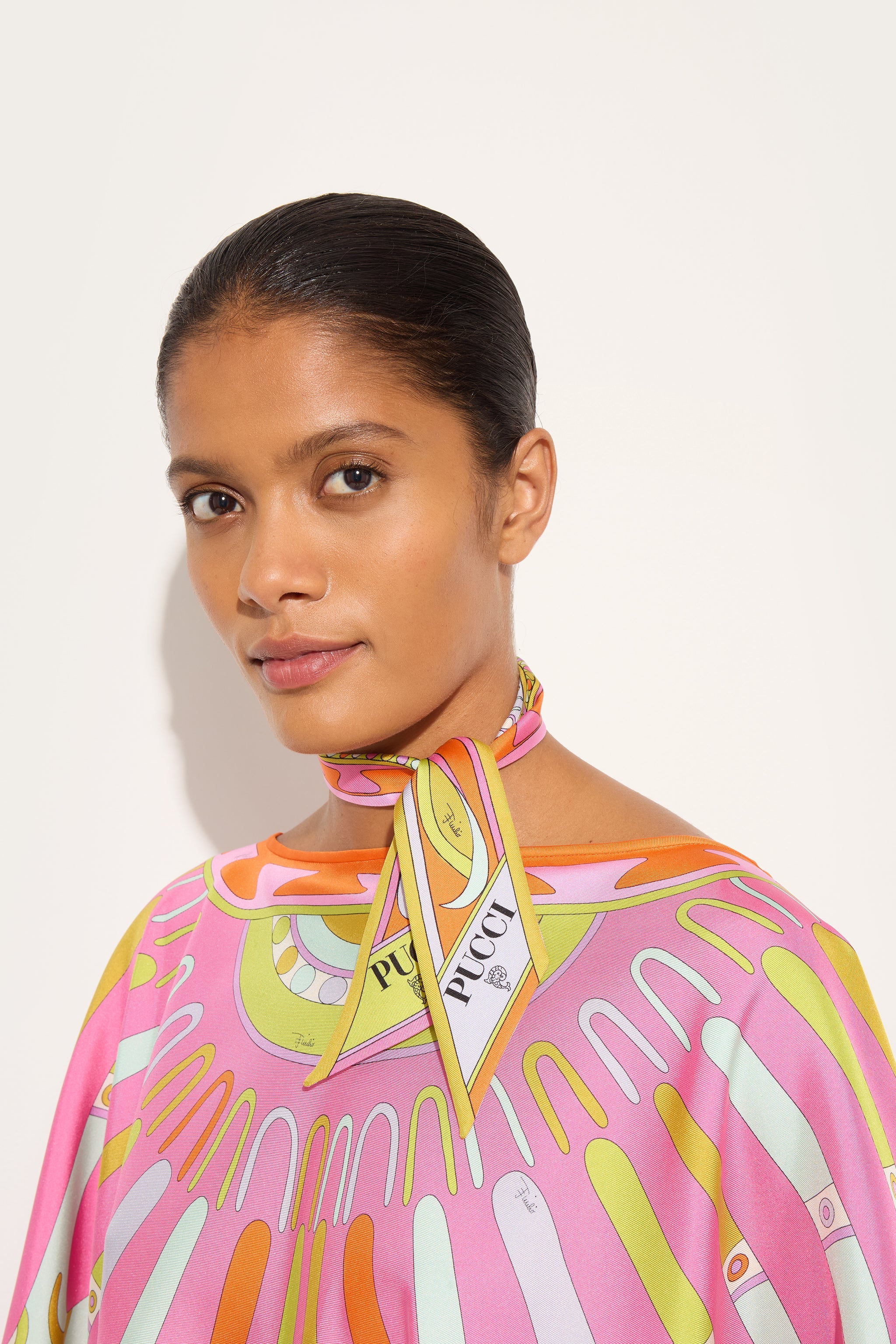 Emilio Pucci Silks bandeau soie multicolore 5x70