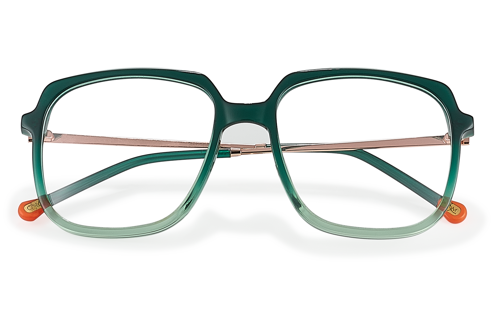 Clémence & Margaux La Fortunato lunettes de vue dégradé bordeaux carré