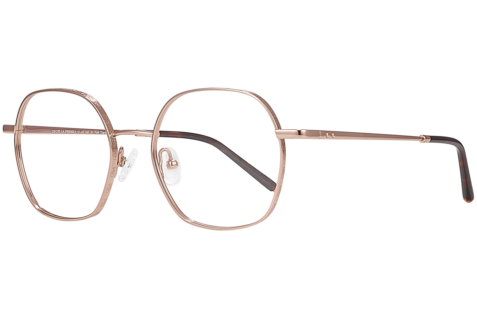 Clémence & Margaux La Friendly lunettes de vue doré hexagonale