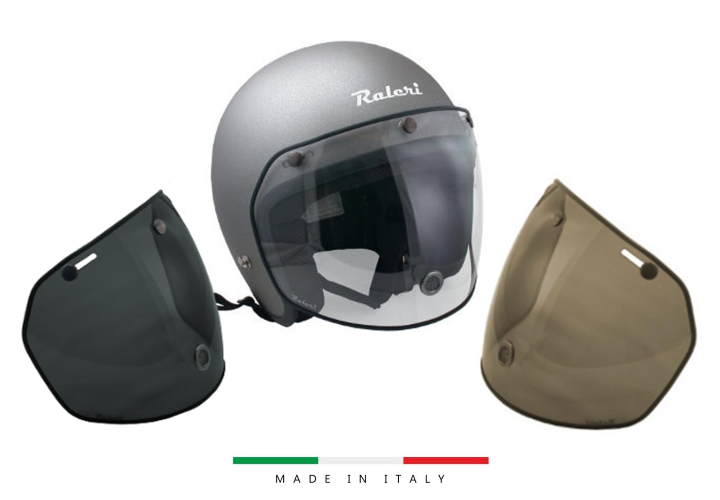 Raleri Airstream visiere casque 3 boutons transparente
