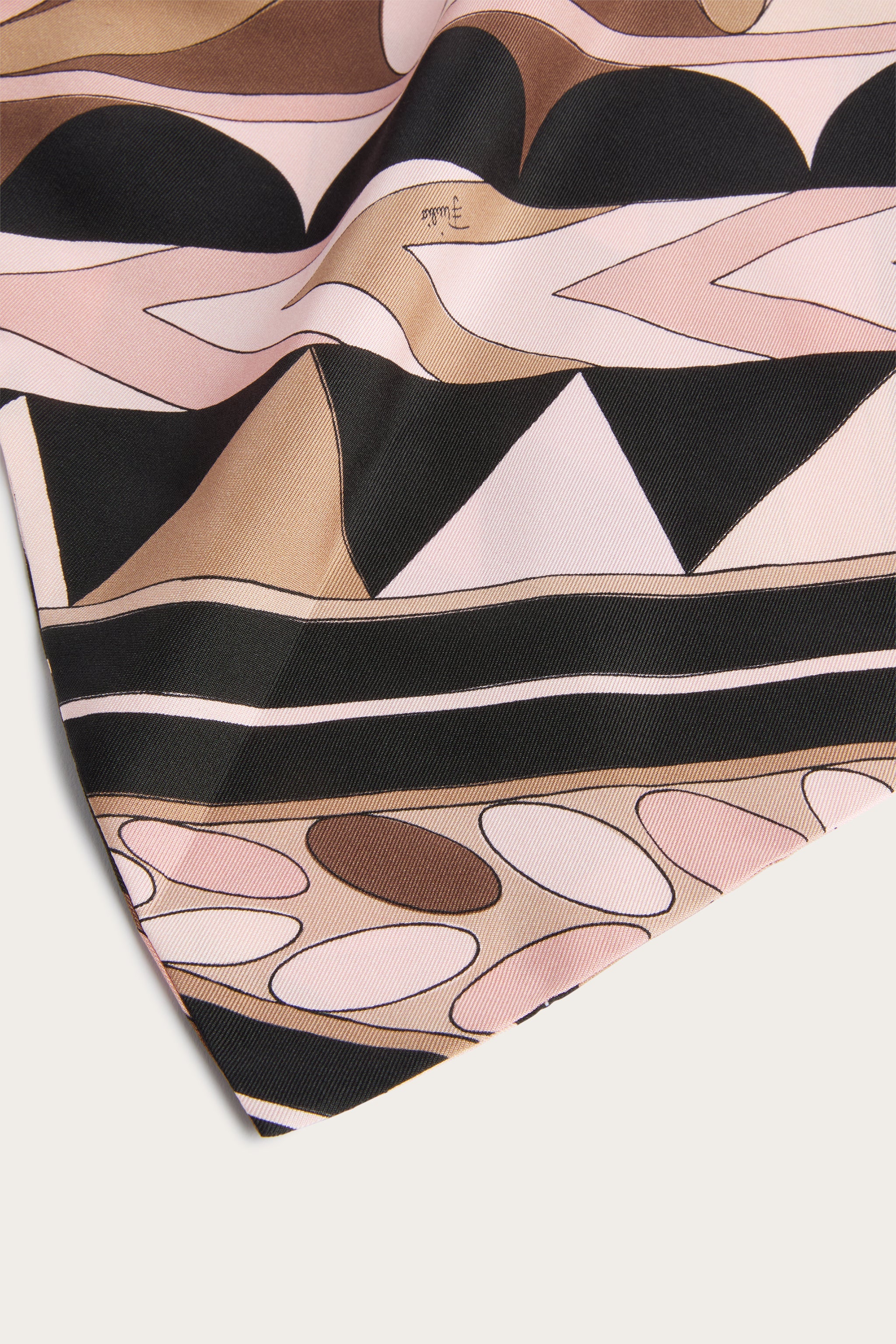 Emilio Pucci Manuba bandana en soie nude