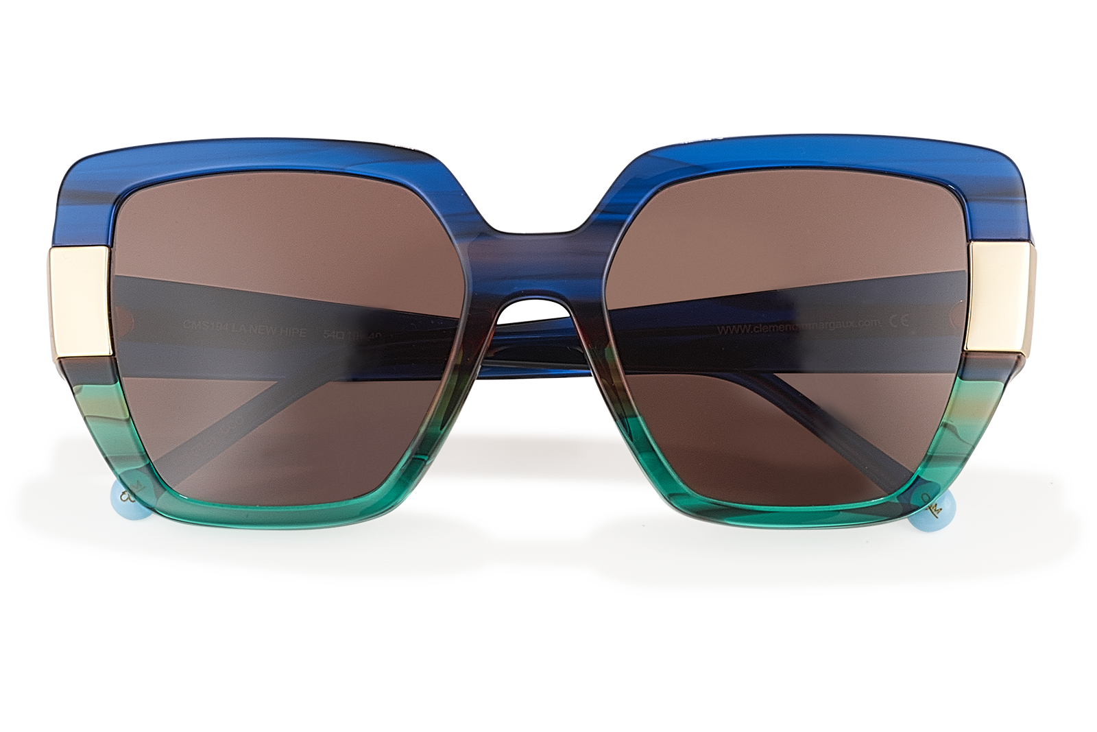 Clémence & Margaux New Hype lunettes de soleil Bleu polarisé