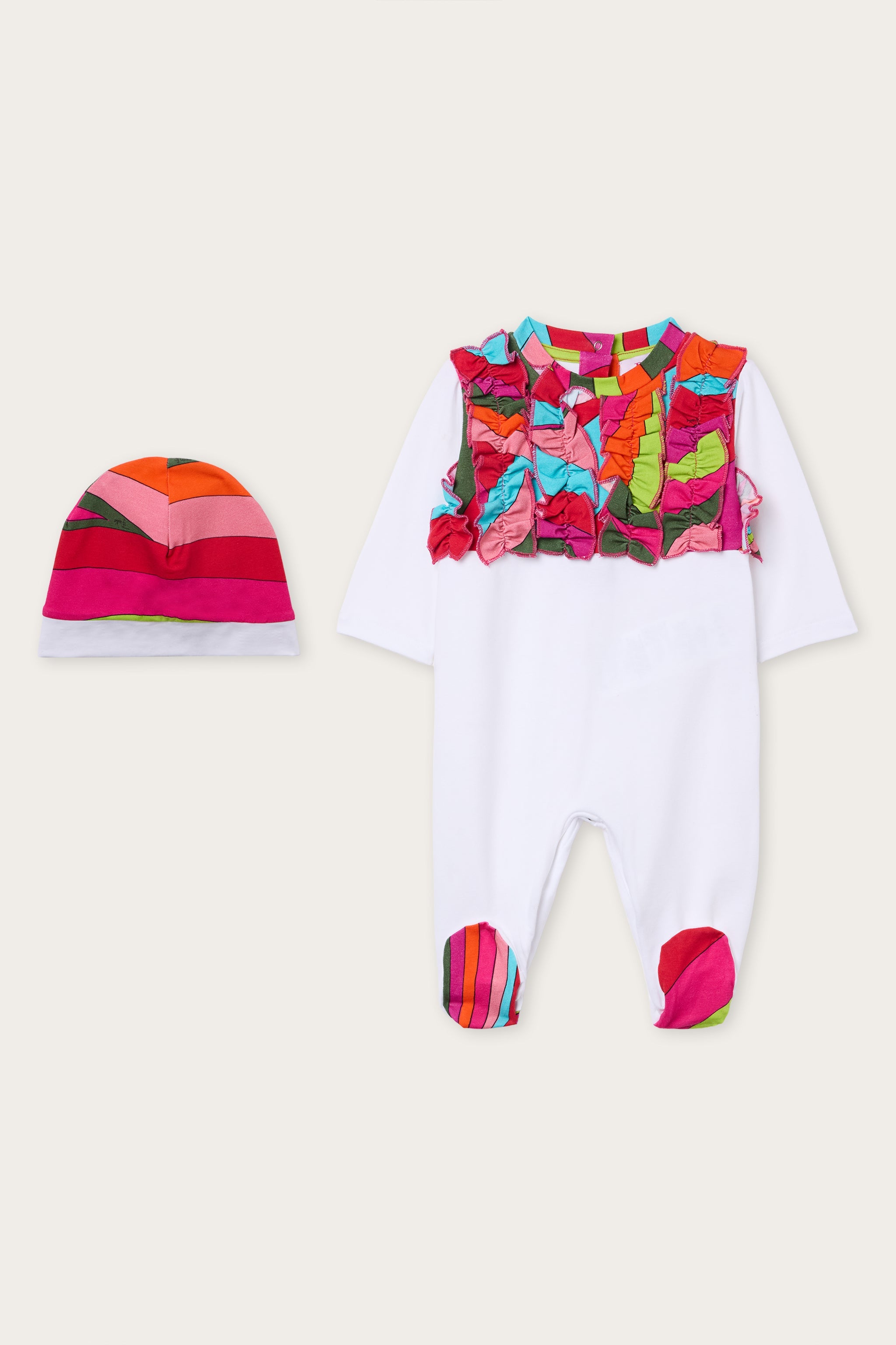 Emilio Pucci ensemble bébé coton fuchsia