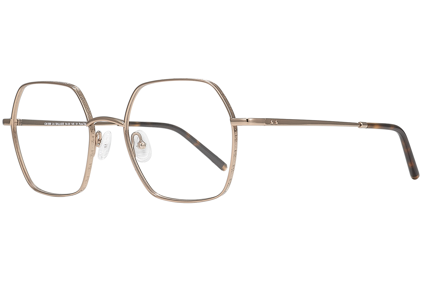 Clémence & Margaux Optiques La Ballade lunettes de vue doré carrée