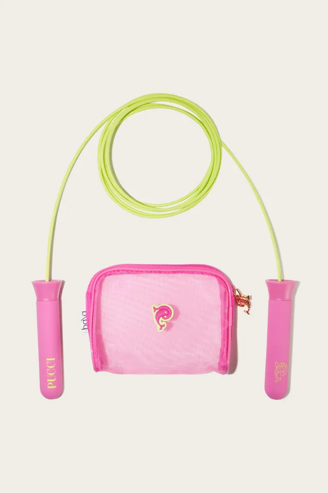Emilio Pucci Pool Beach corde à sauter fuchsia silicone