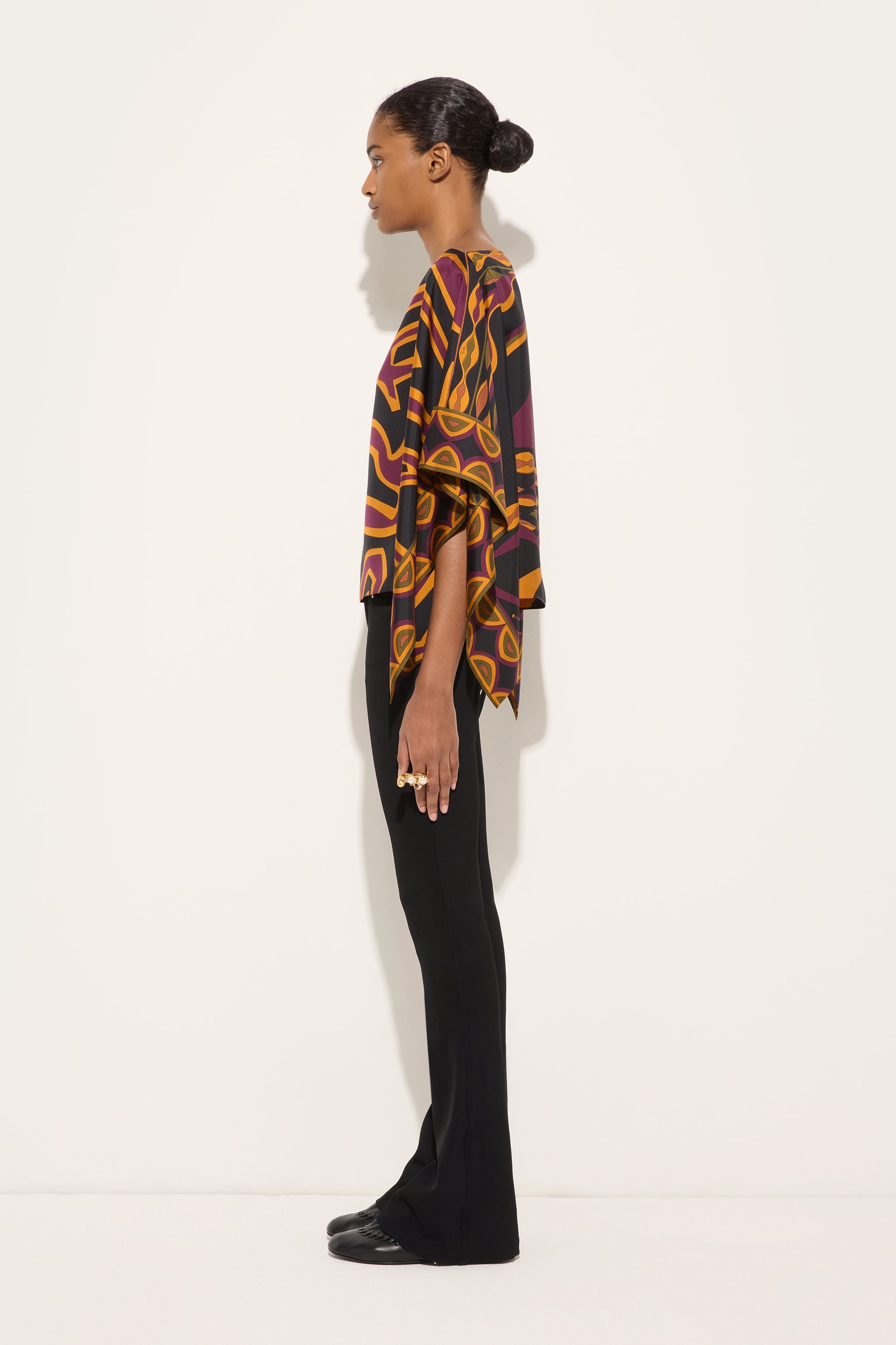 Emilio Pucci Tops and Shirts Blusa Chemisier Bordeaux/Gold