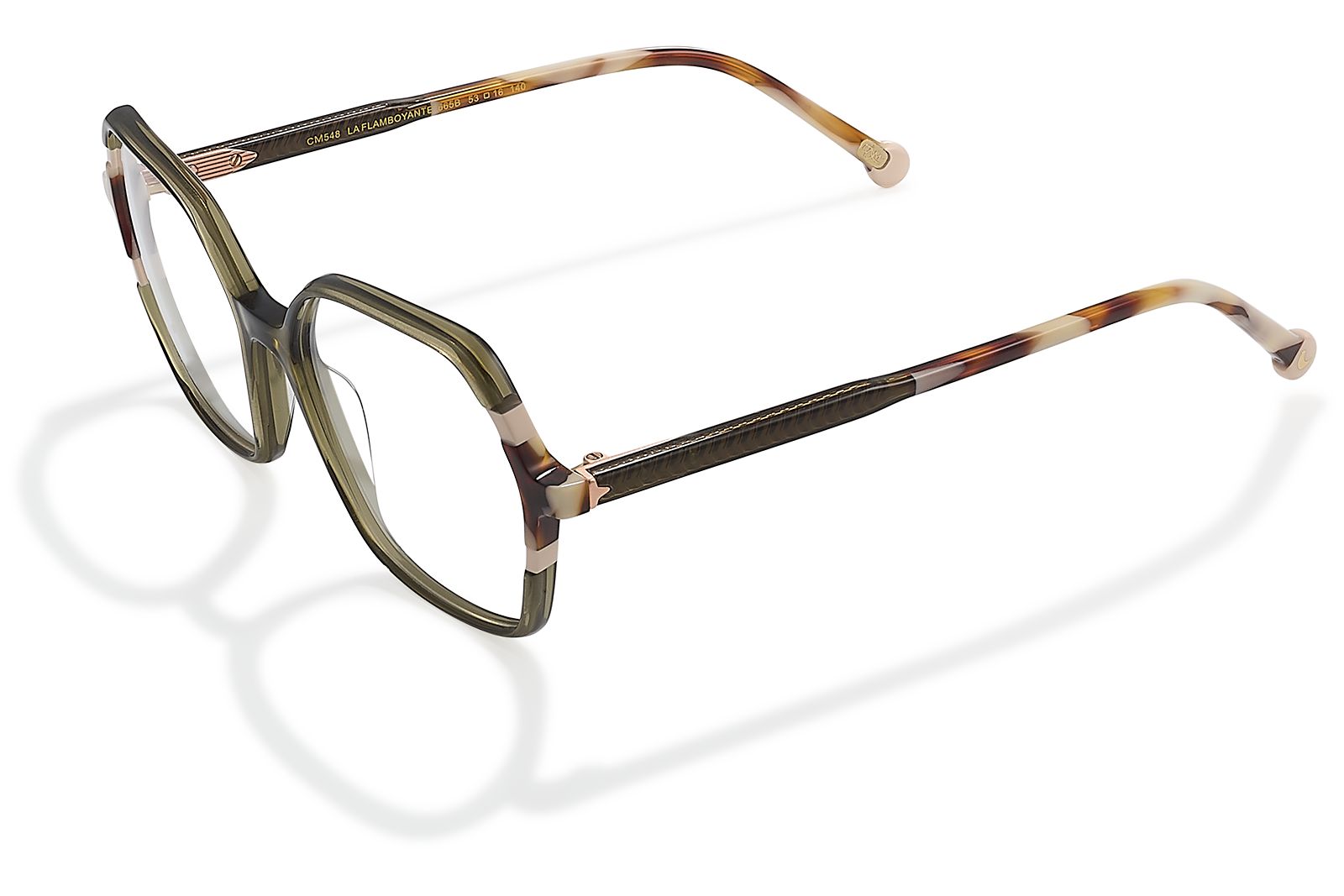 Clémence & Margaux La Flamboyante lunettes de vue Gris hexagonale