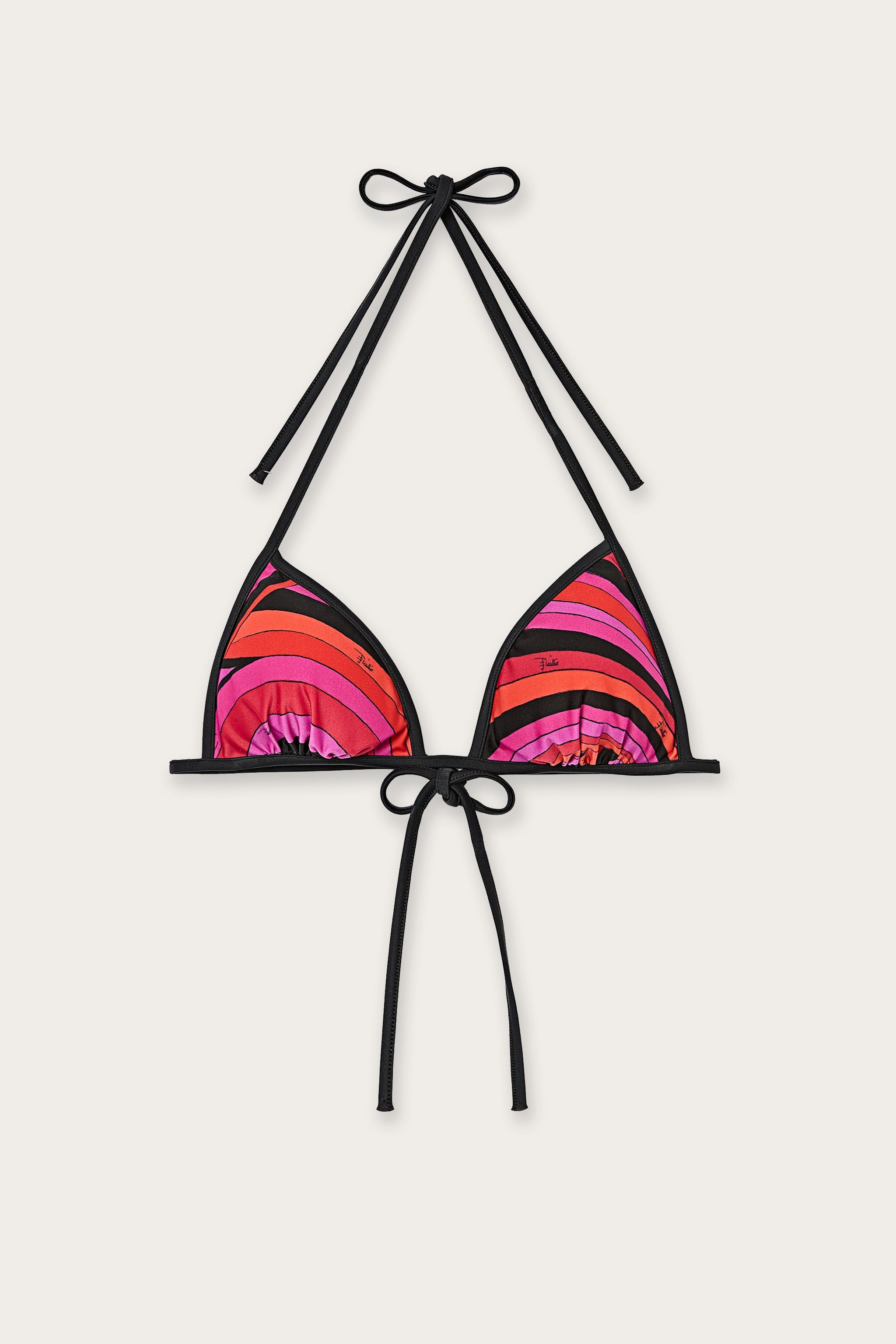 Emilio Pucci Iride haut triangle fuchsia XS