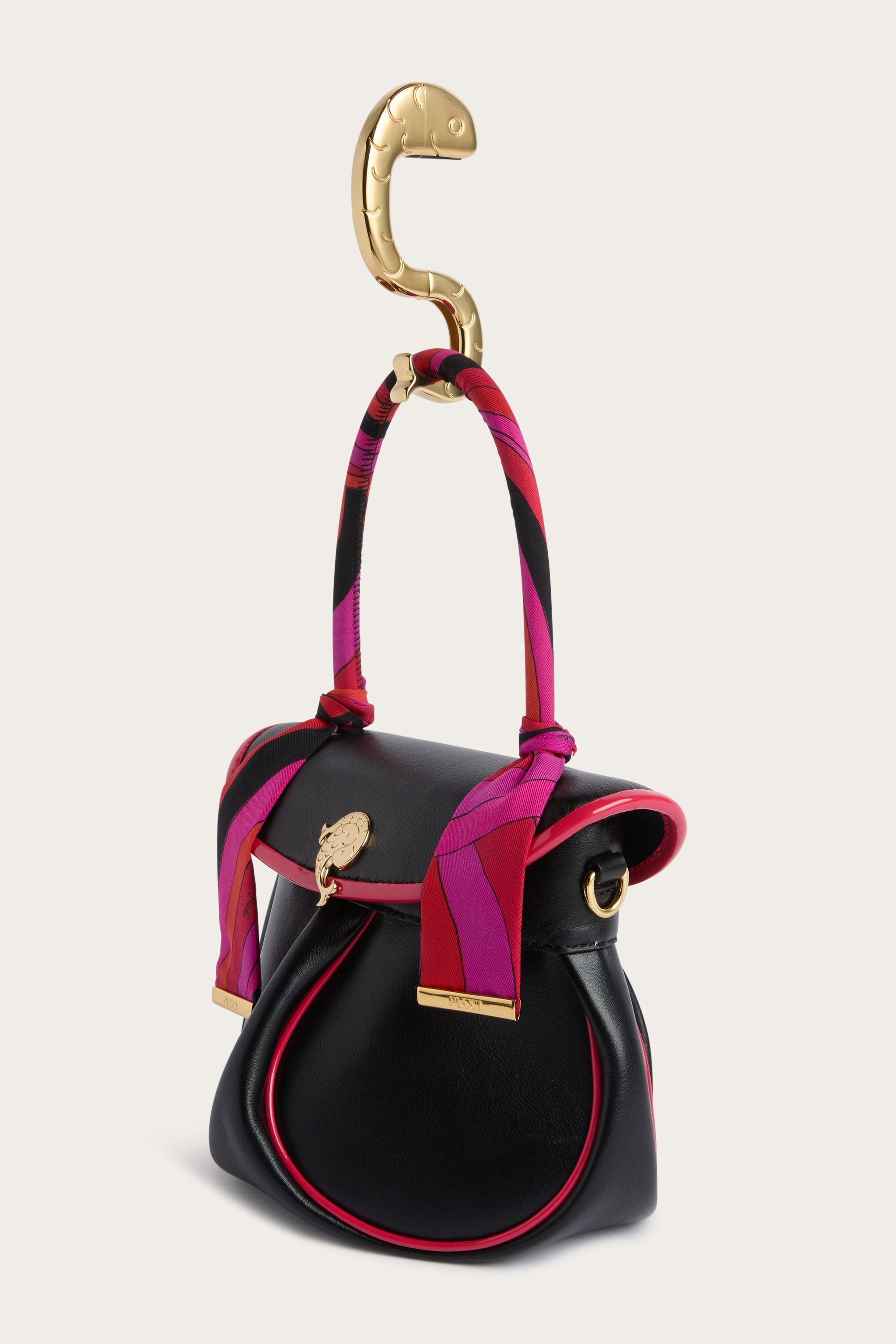 Emilio Pucci Gancio crochet sac poisson doré
