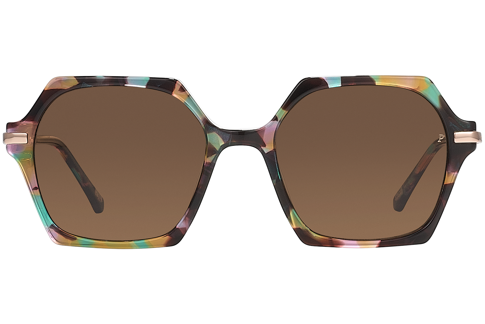 Clémence & Margaux L'Héroïque lunettes de soleil moucheté bleu orange
