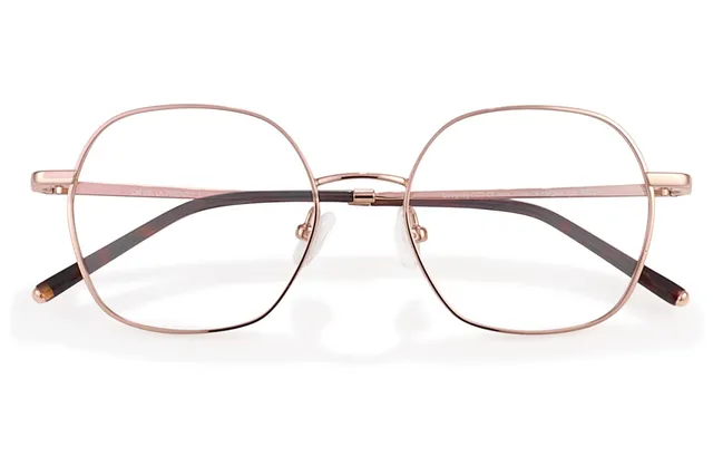 Clémence & Margaux La Friendly lunettes de vue doré hexagonale