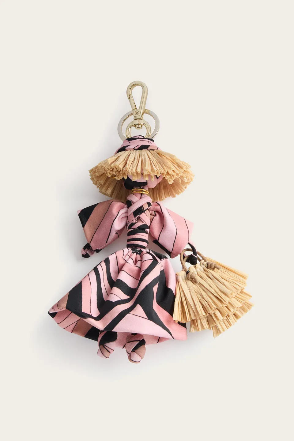 Emilio Pucci Iride breloque sac nude rafia