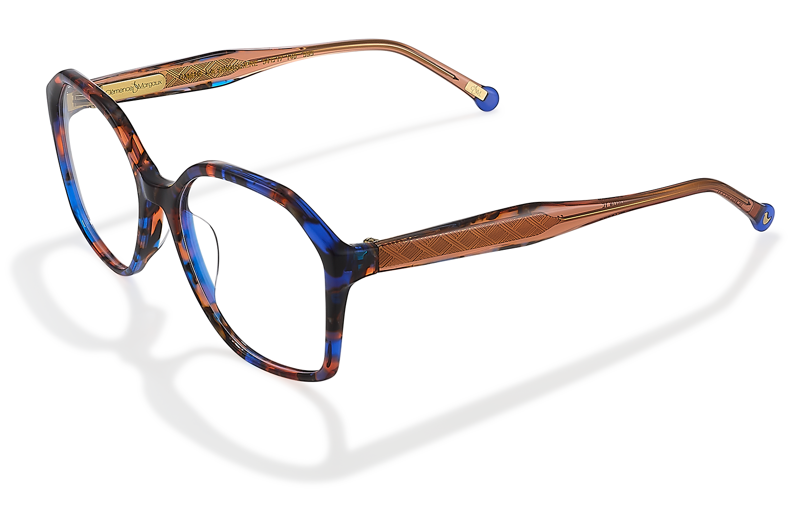 Clémence & Margaux La Singulière lunettes de vue Noir & Doré moderne