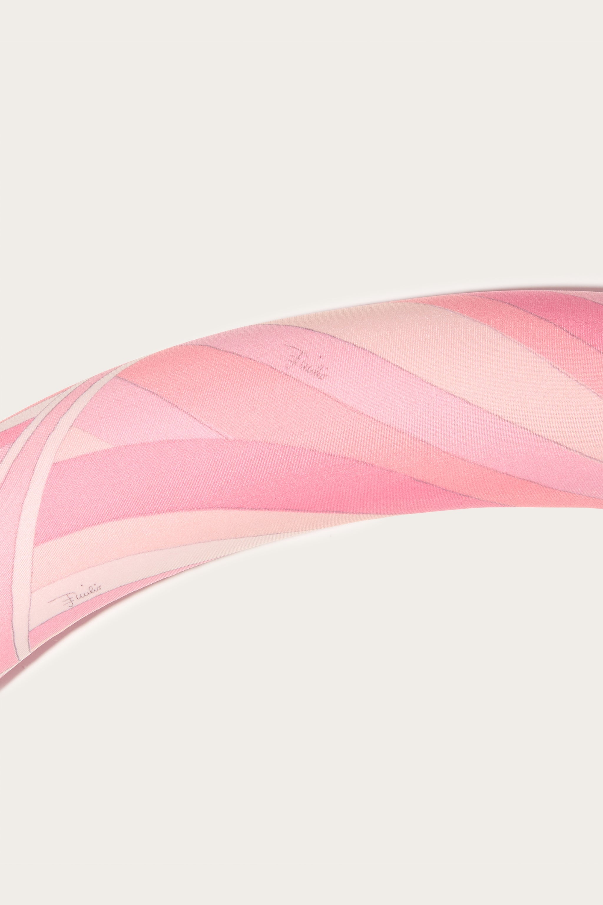 Emilio Pucci Pool Beach Galleggiante bouée rose lycra Iride OS