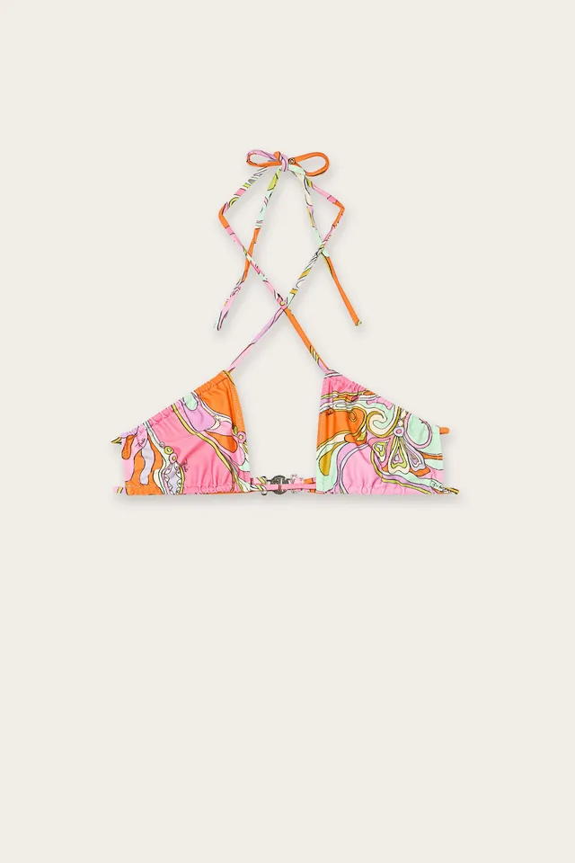 Emilio Pucci Bikini top Orchidee multicolore lycra
