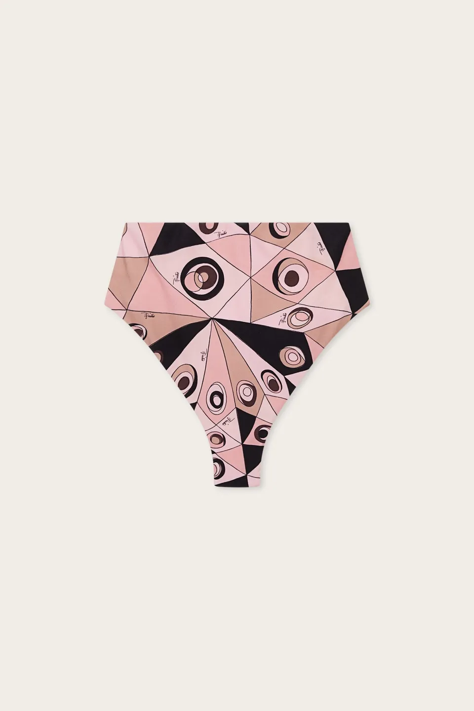 Emilio Pucci Slip Bikini Occhi lycra nude taille M