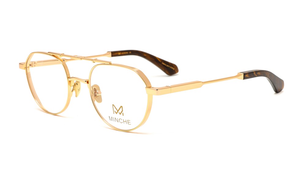 Minche Shun017 lunettes de vue ovale métal léger