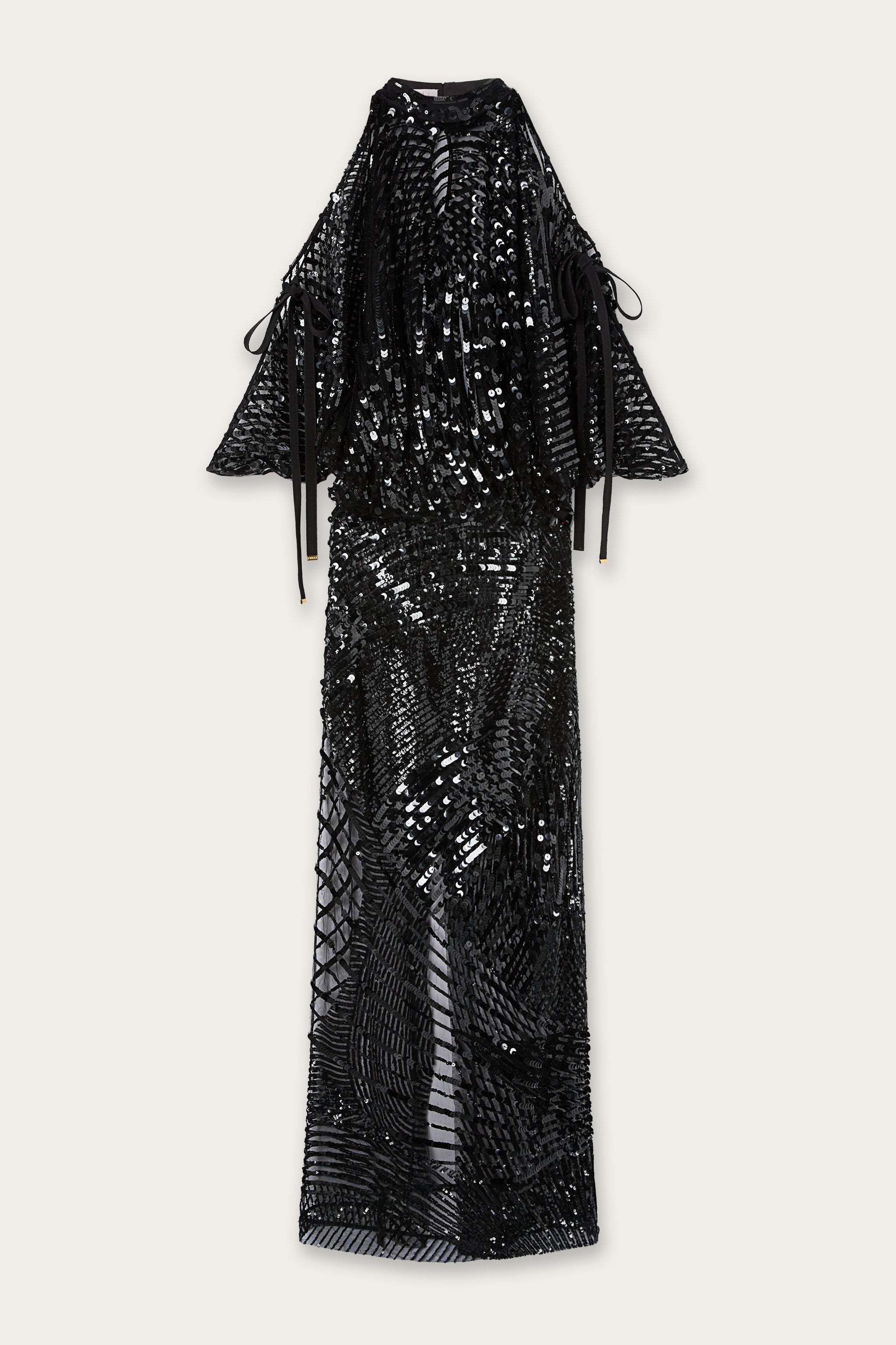 Emilio Pucci Dresses Abito Ricamato robe noire paillettes tulle
