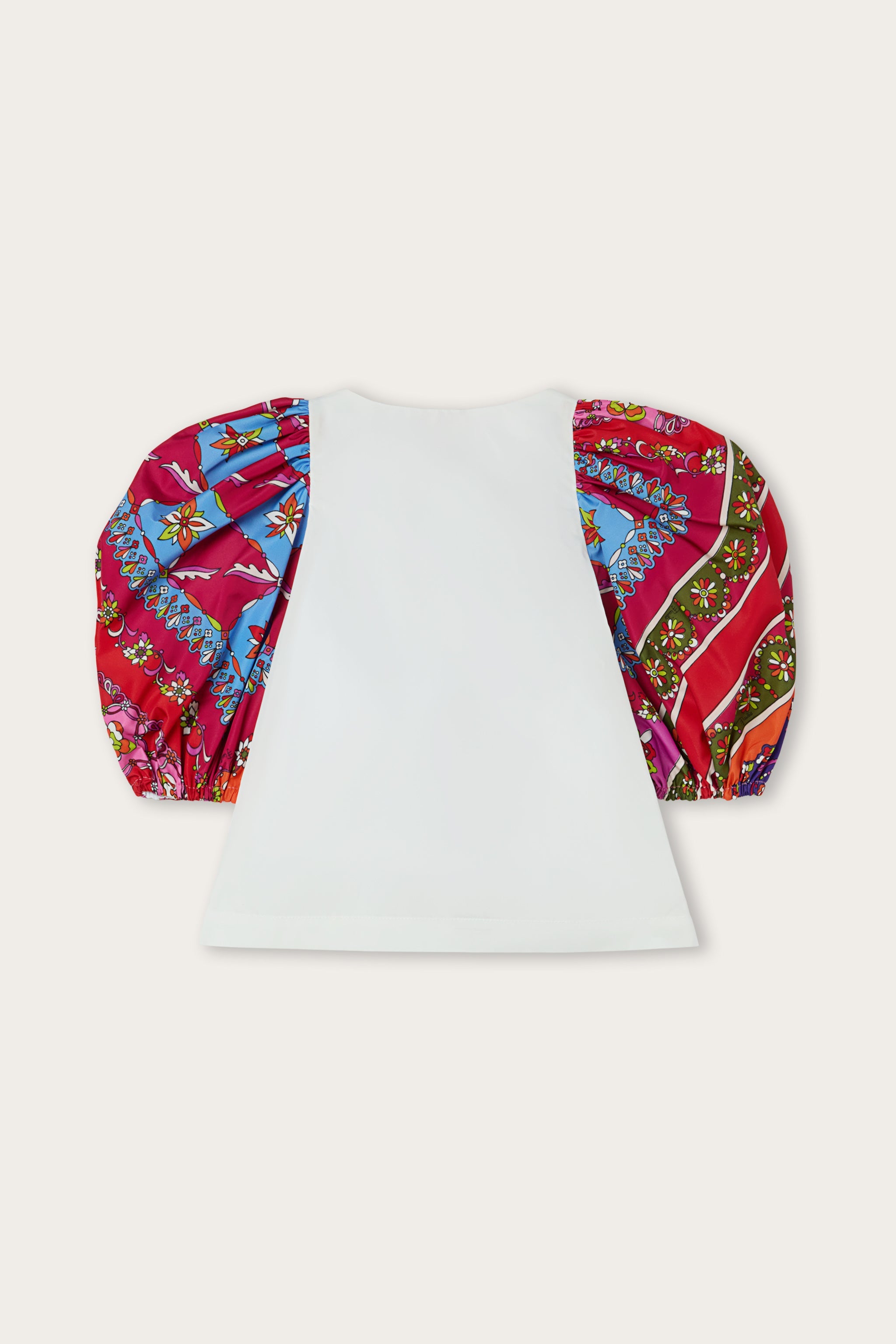 Emilio Pucci 2-14 YEARS Blouse blanche manches ballon