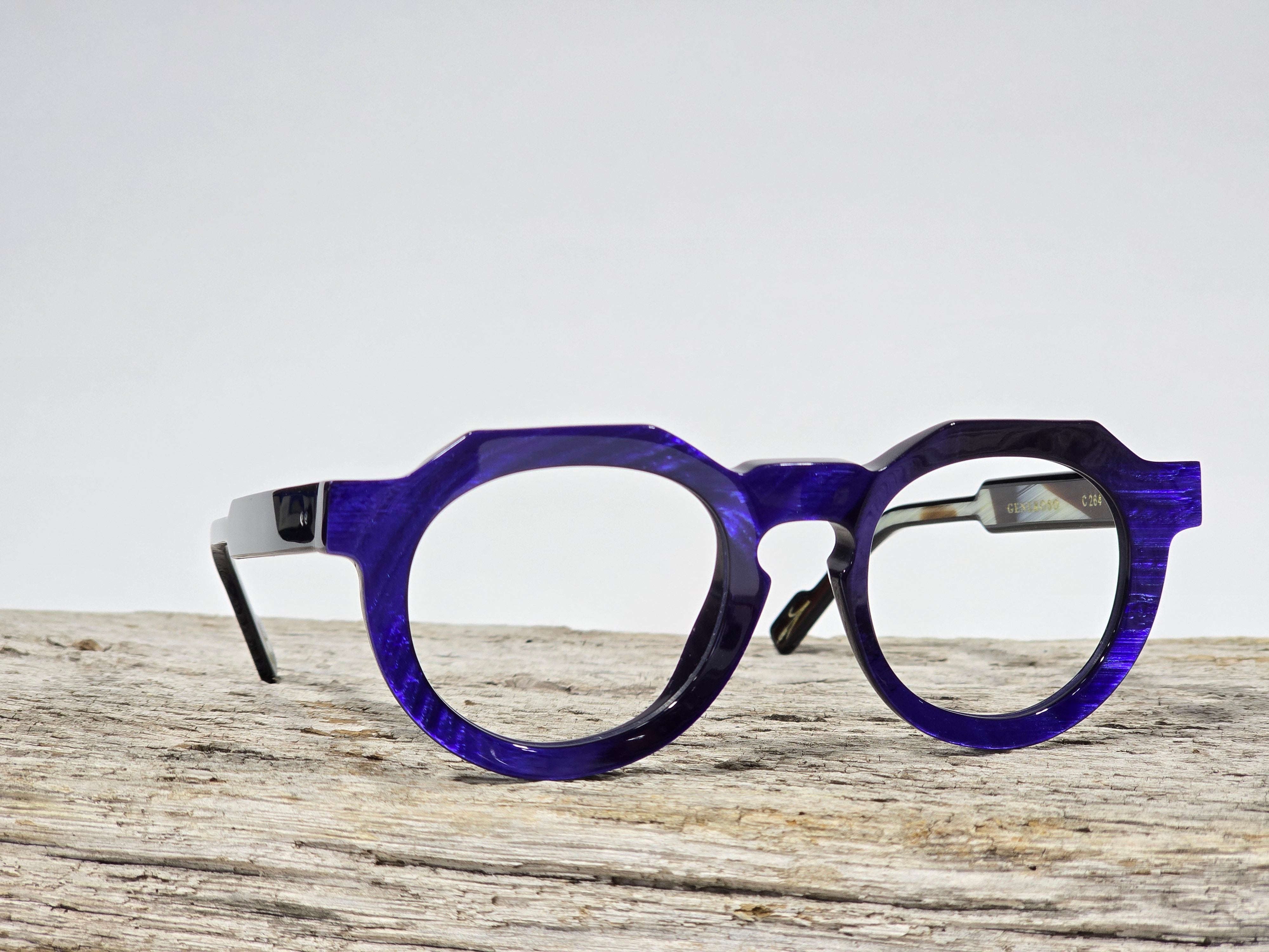 Xavier Derome Generoso C264 lunettes de vue bleu-violet