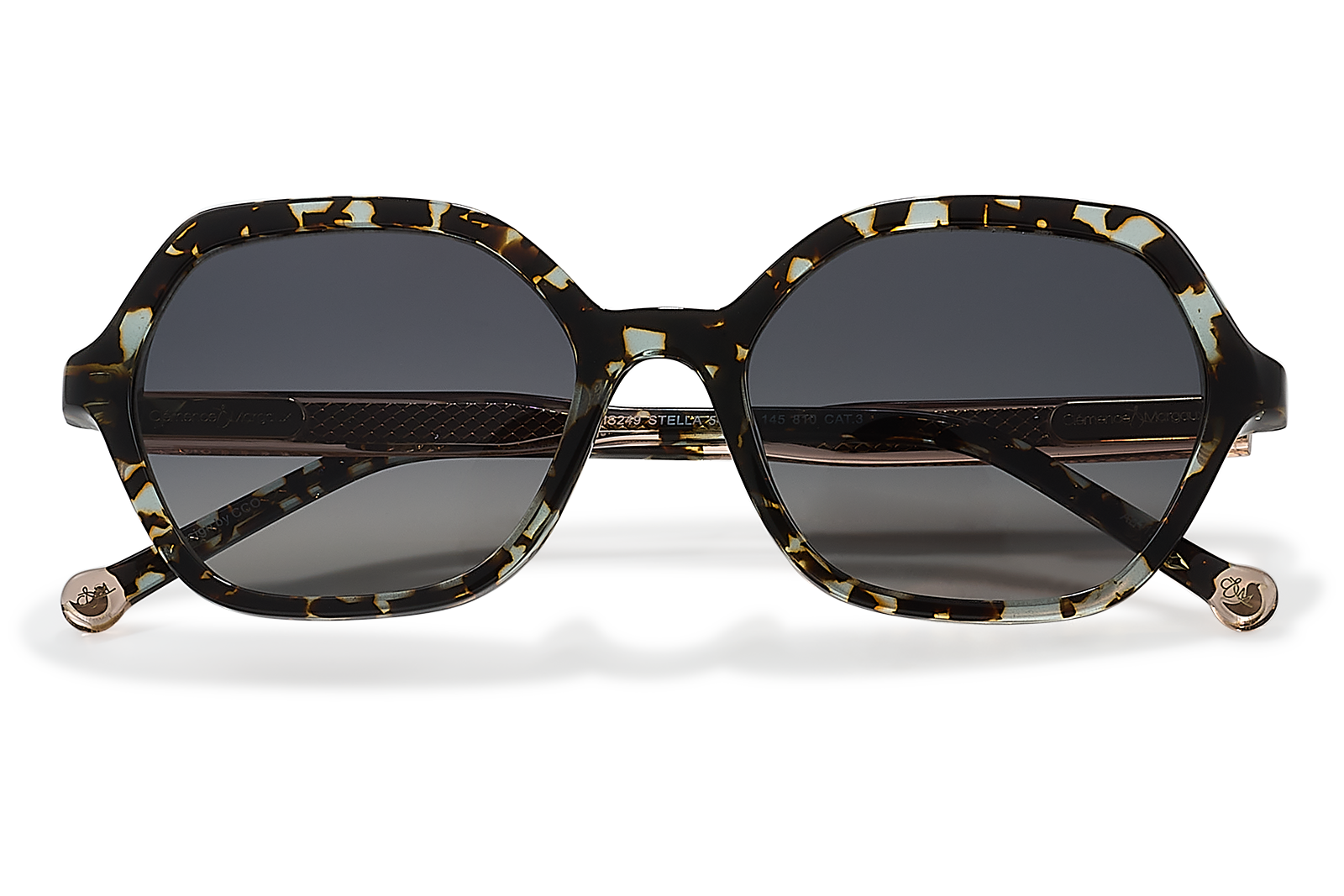 Clémence & Margaux Stella lunettes de soleil Noir & Ecaille polarisées