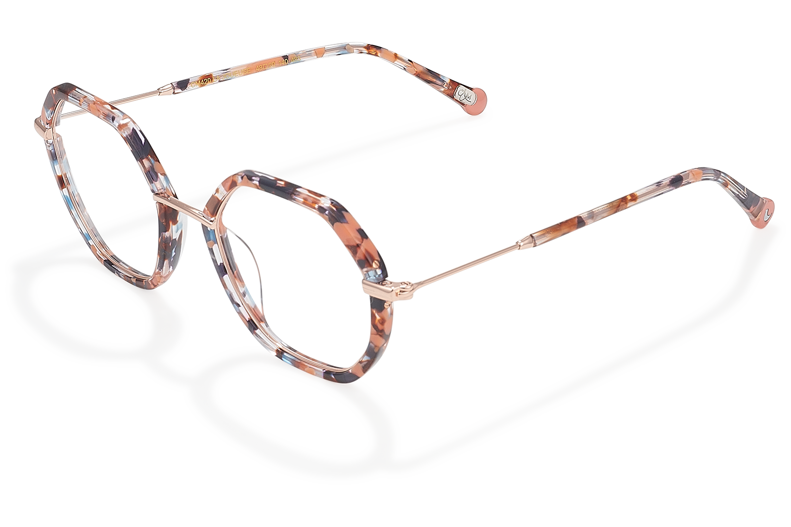 Clémence & Margaux La Joueuse lunettes de vue bleu hexagonale