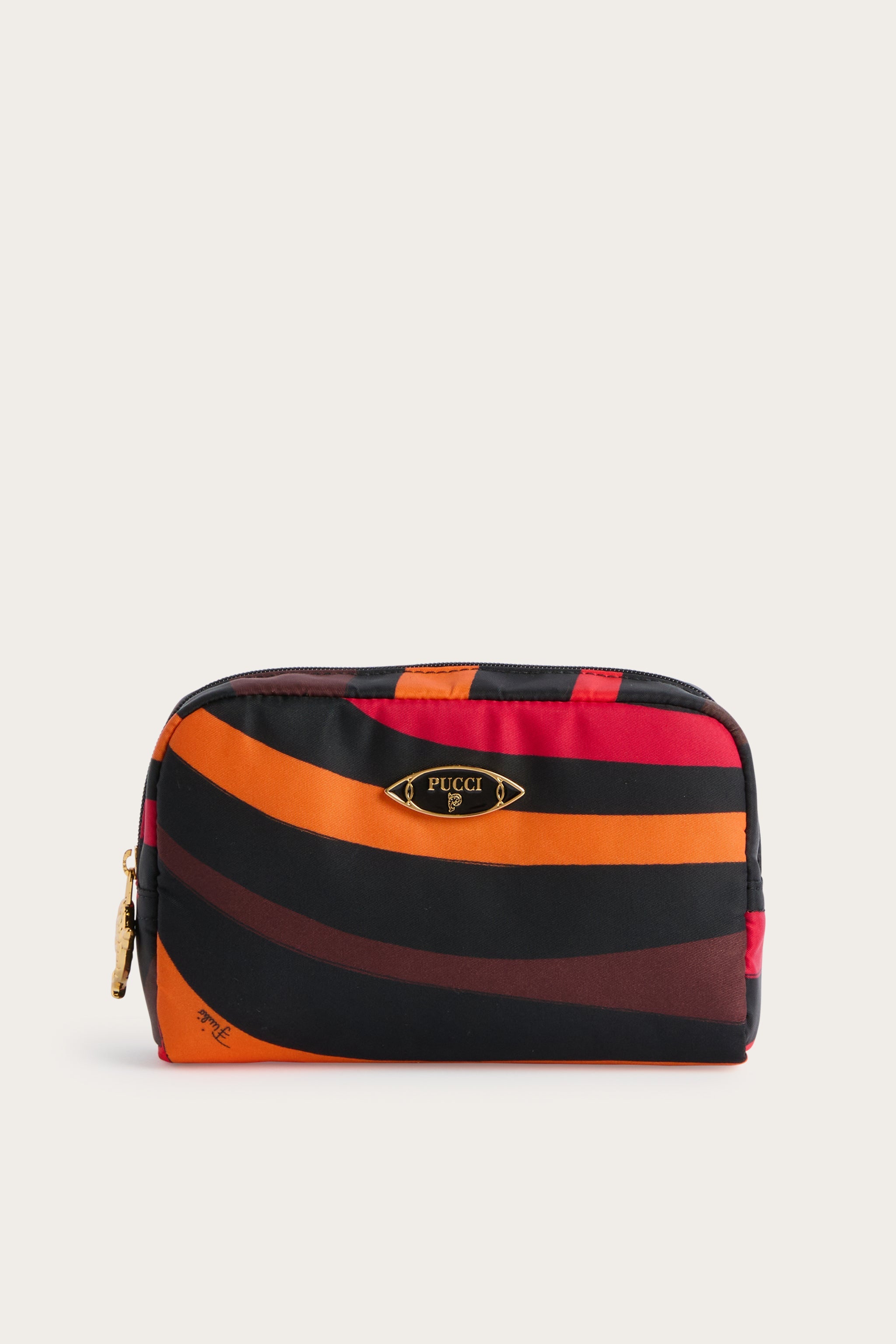 Emilio Pucci Marmo Piccolo trousse beauté orange noir