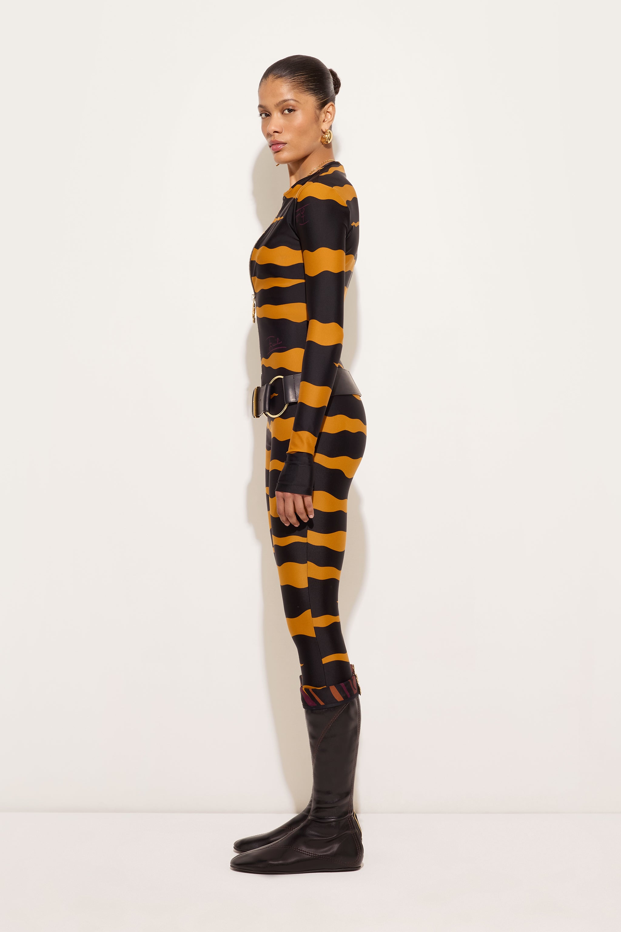 Emilio Pucci Dresses Tuta Fiamme combinaison black gold