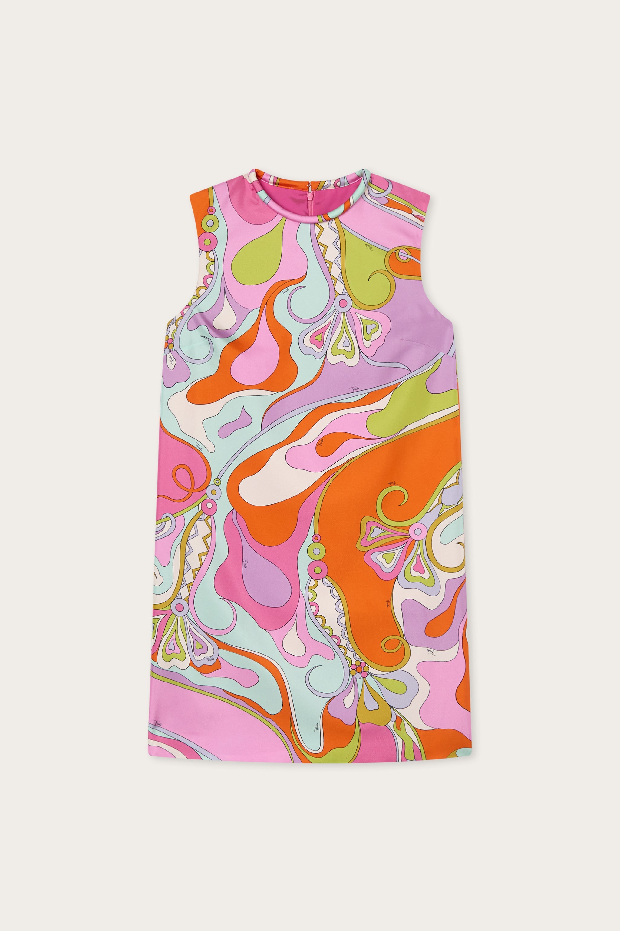 Emilio Pucci Orchidee robe soie multicolore 38