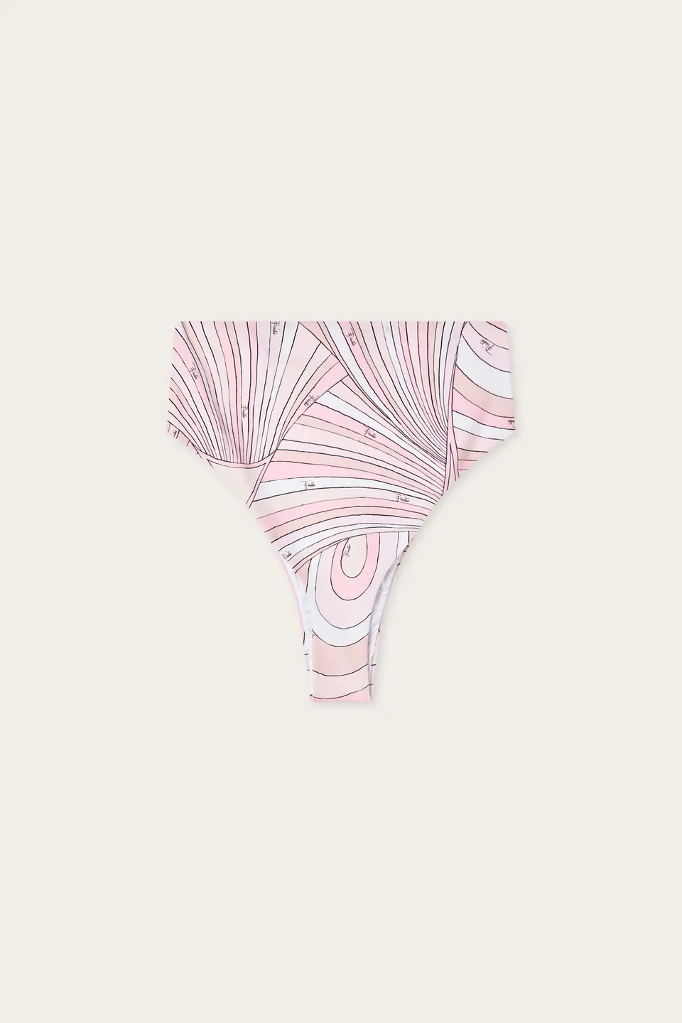Emilio Pucci Slip Bikini Rose Nude Lycra Iride