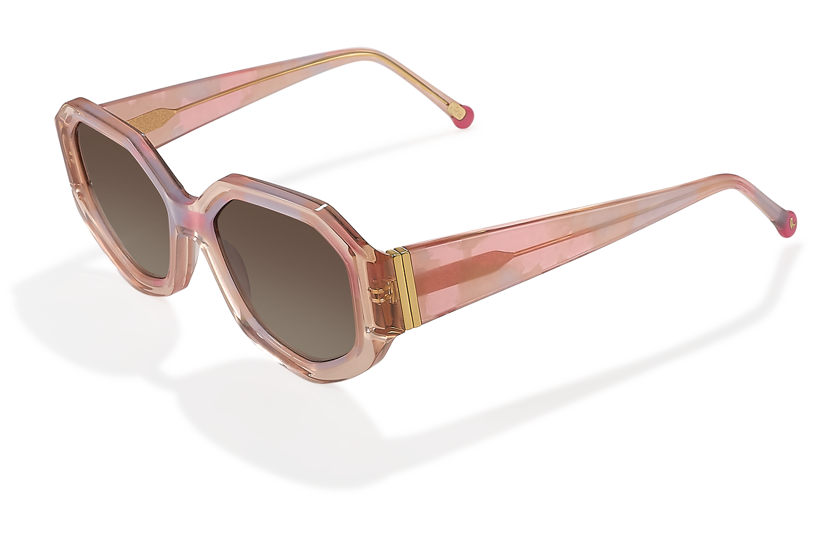 Clémence & Margaux La Zanzibar lunettes de soleil polarisées écaille rose