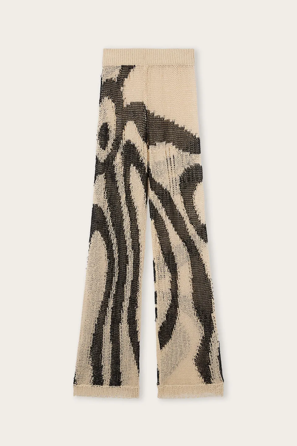 Emilio Pucci Pantalons Pantalon lin Marmo corde noir large