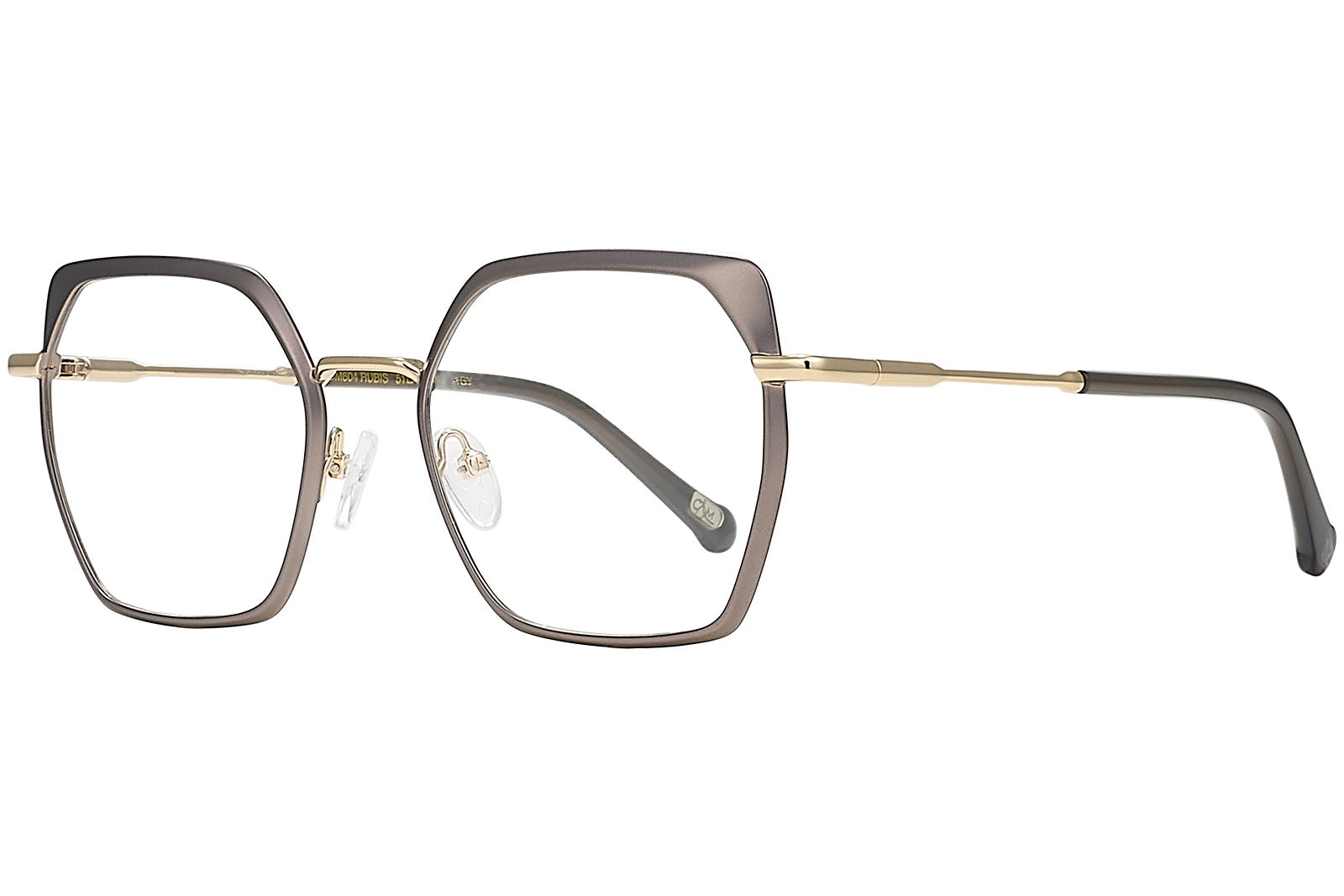 Clémence & Margaux Rubis lunettes de vue Taupe & Doré chic