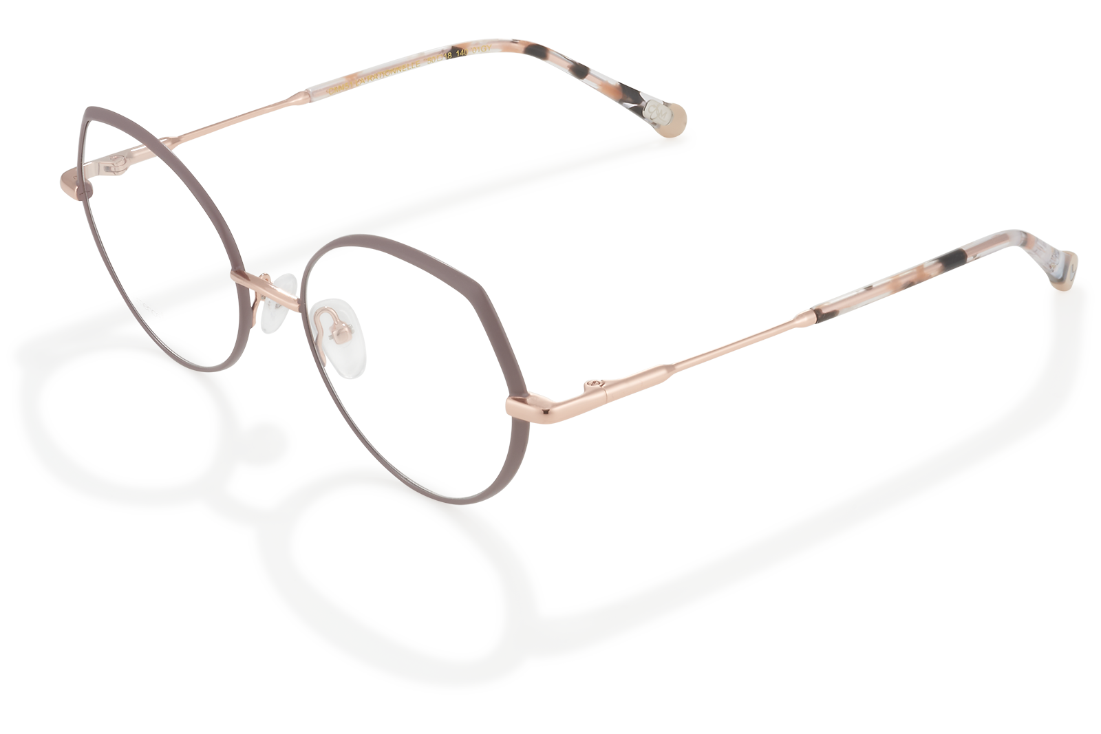 Clémence & Margaux La Rationnelle lunettes de vue taupe doré