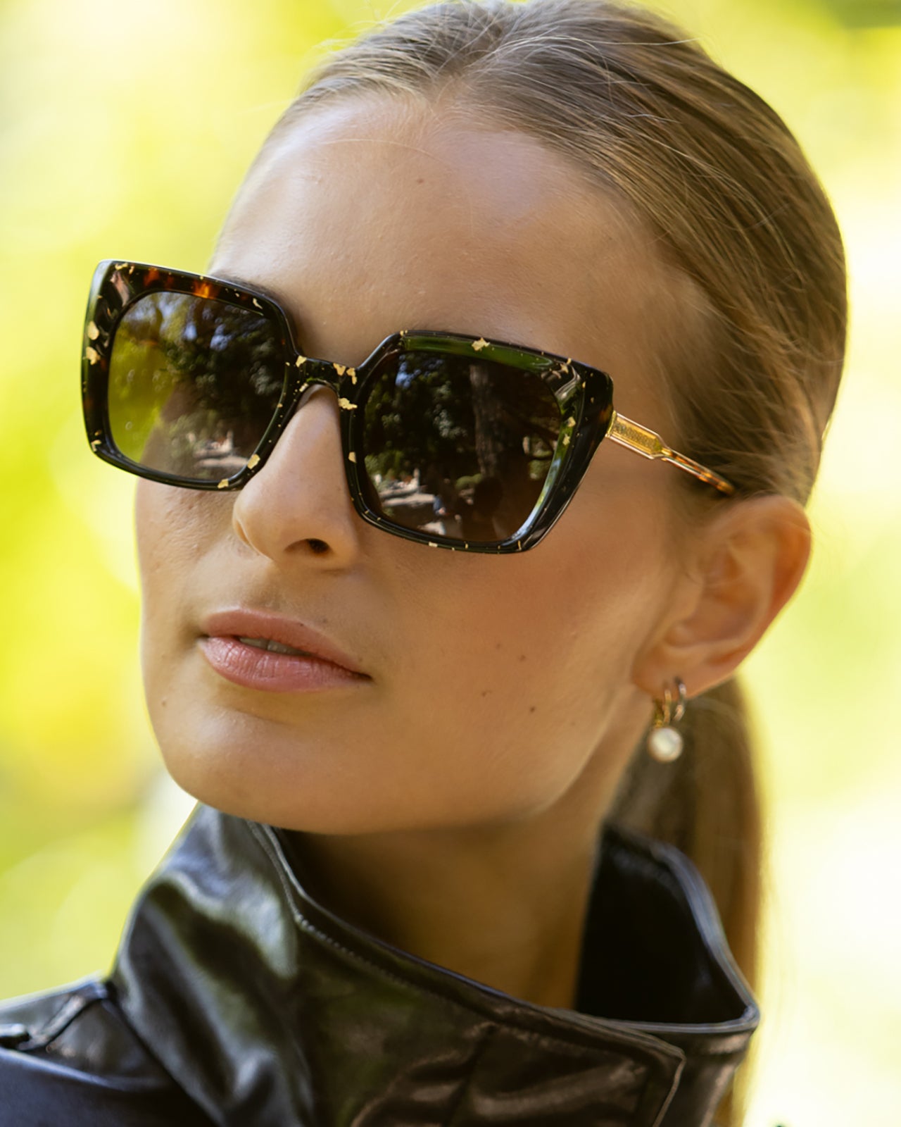 Clémence & Margaux Sensuelle lunettes de soleil Brun polarisé