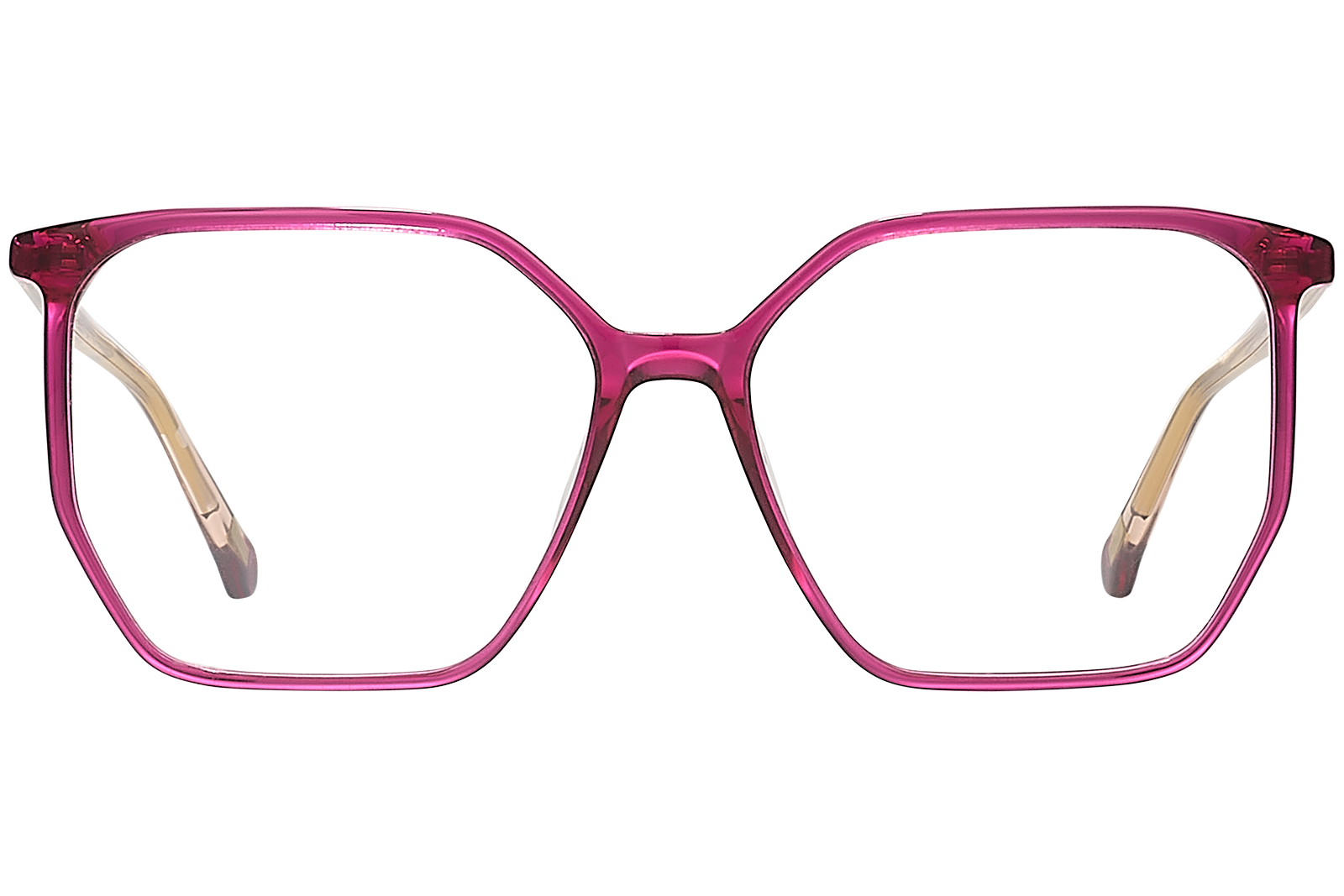 Clémence & Margaux La Virevoltante lunettes de vue Fuchsia carrée