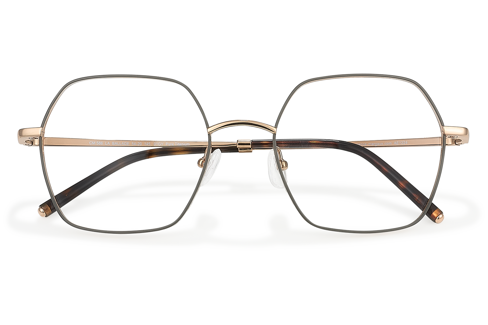 Clémence & Margaux Optiques La Ballade lunettes de vue doré carrée