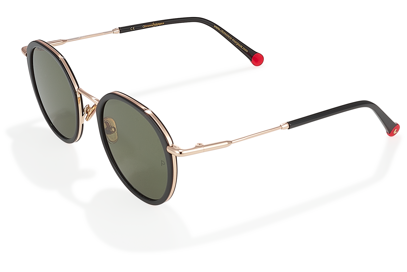 Clémence & Margaux L'Australienne lunettes de soleil Gris & Doré polarisé