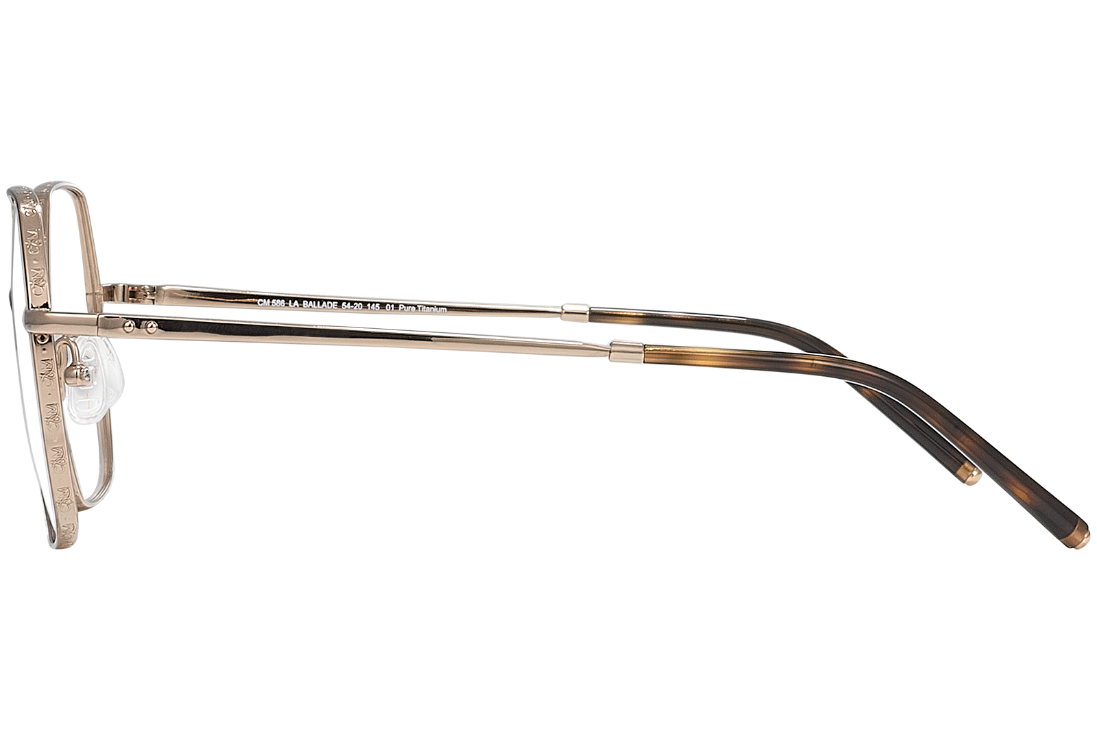 Clémence & Margaux Optiques La Ballade lunettes de vue doré carrée
