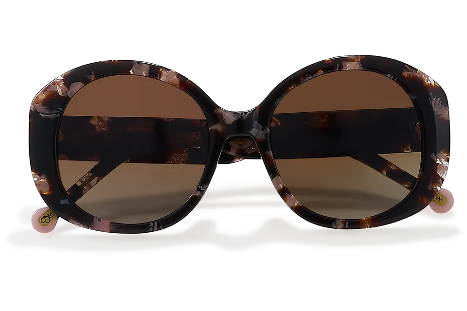 Clémence & Margaux Solaires Anafi lunettes de soleil Marbré Rose polarisé