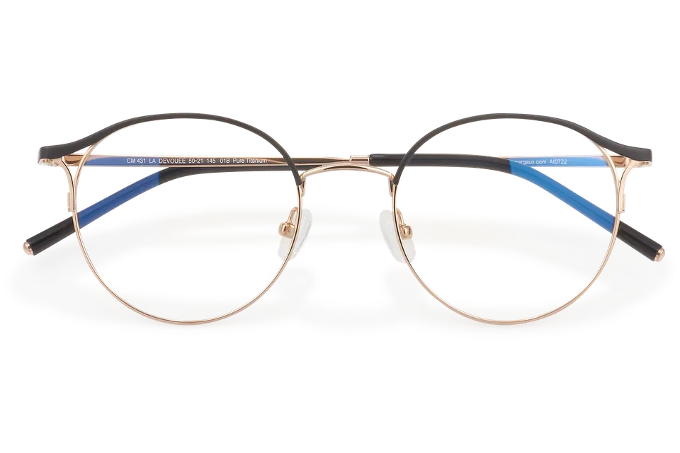 Clémence & Margaux Dévouée lunettes de vue Noir ovale