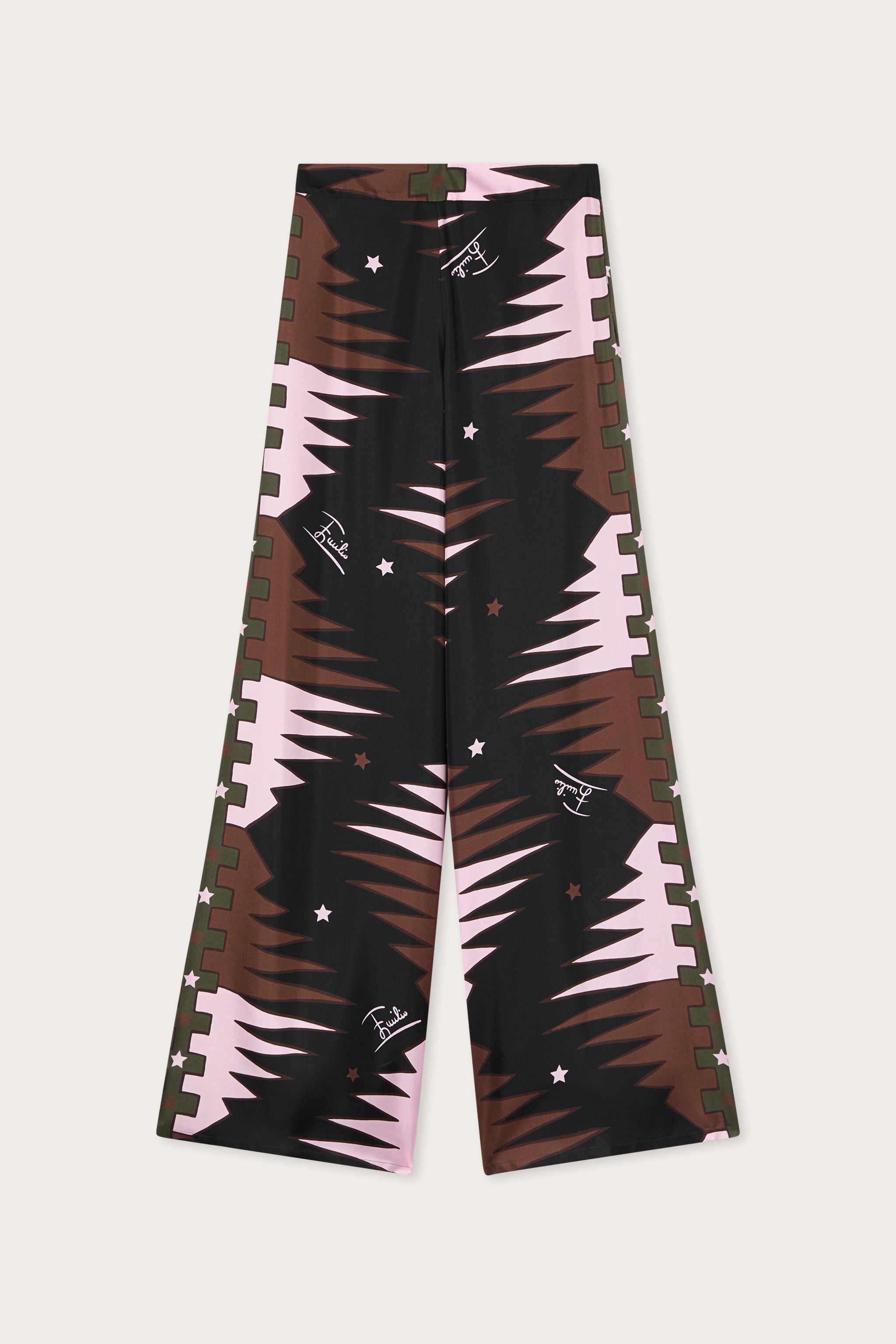 Emilio Pucci Valdimontone pantalon soie kaki rose