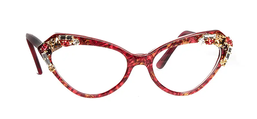 Francis Klein Exceptional Pise lunettes de vue pierres