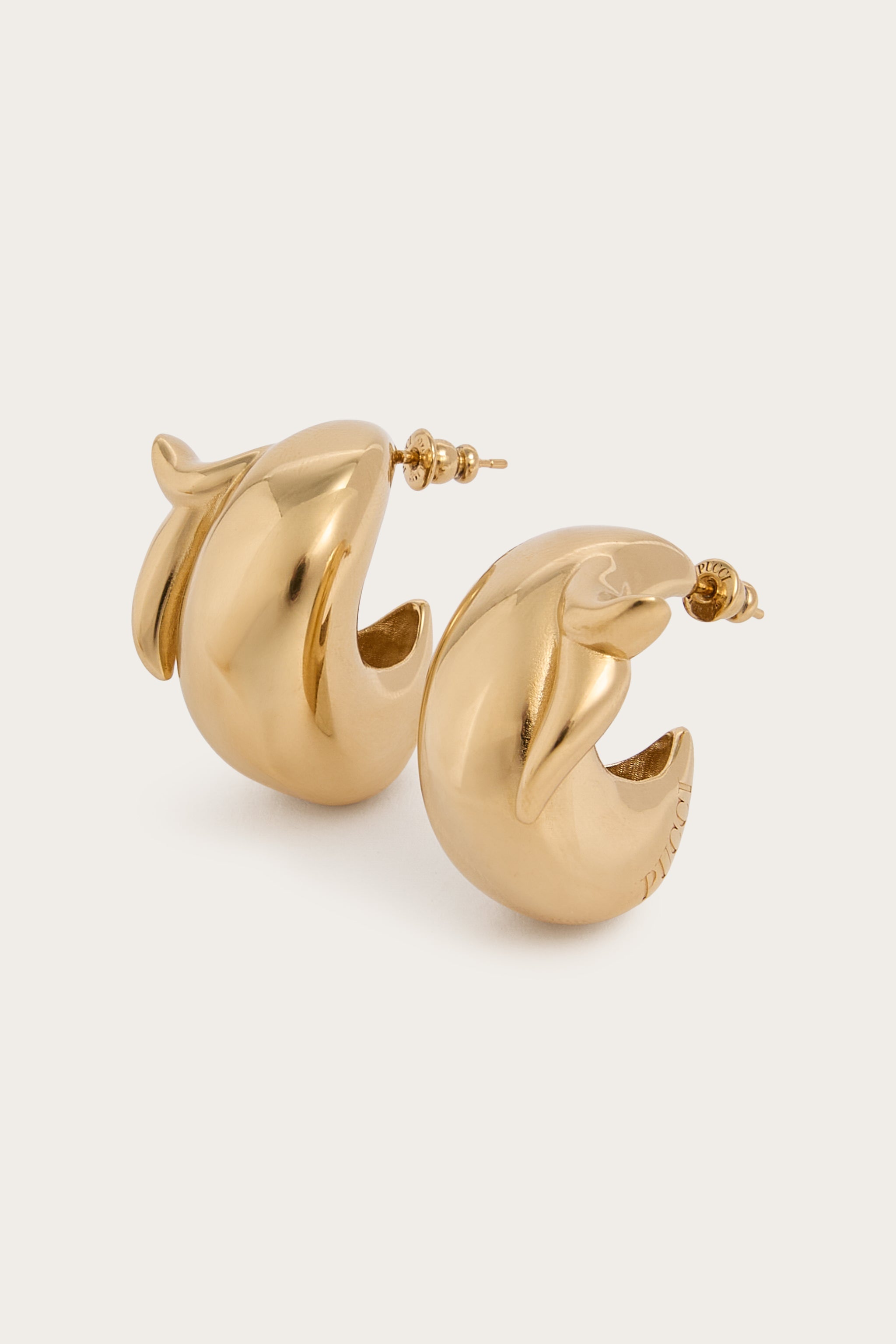 Emilio Pucci Pesce boucles oreilles or